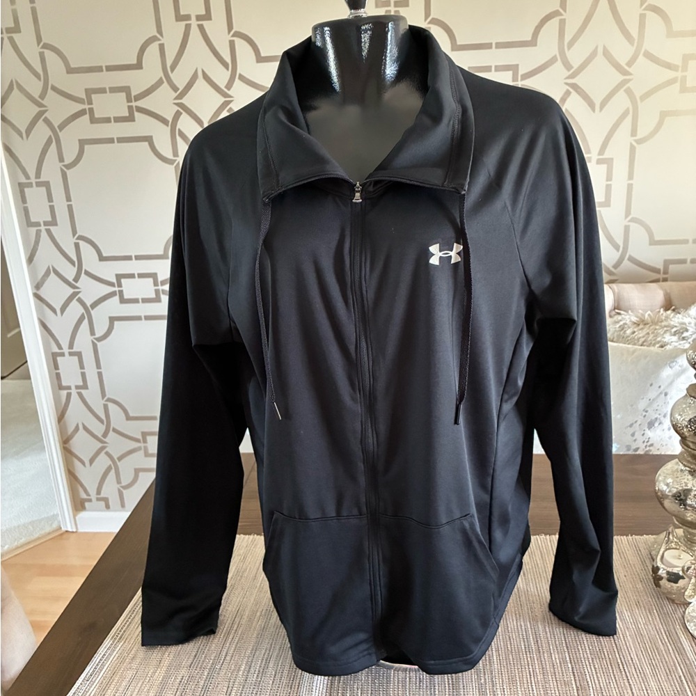 Women’s Under Armour Black HeatGear Performance Zip Jacket